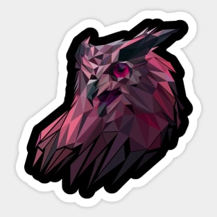 Owl polygonal Sticker